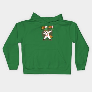 Dabbing Lepricorn | Unicorn Leprechaun Kids Hoodie